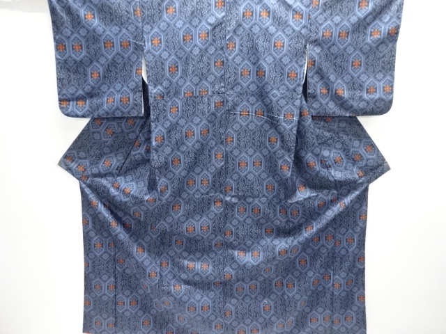 JAPANESE KIMONO / NISHIJIN DENSHO TSUMUGI / WOVEN ABSTRACT FLOWER